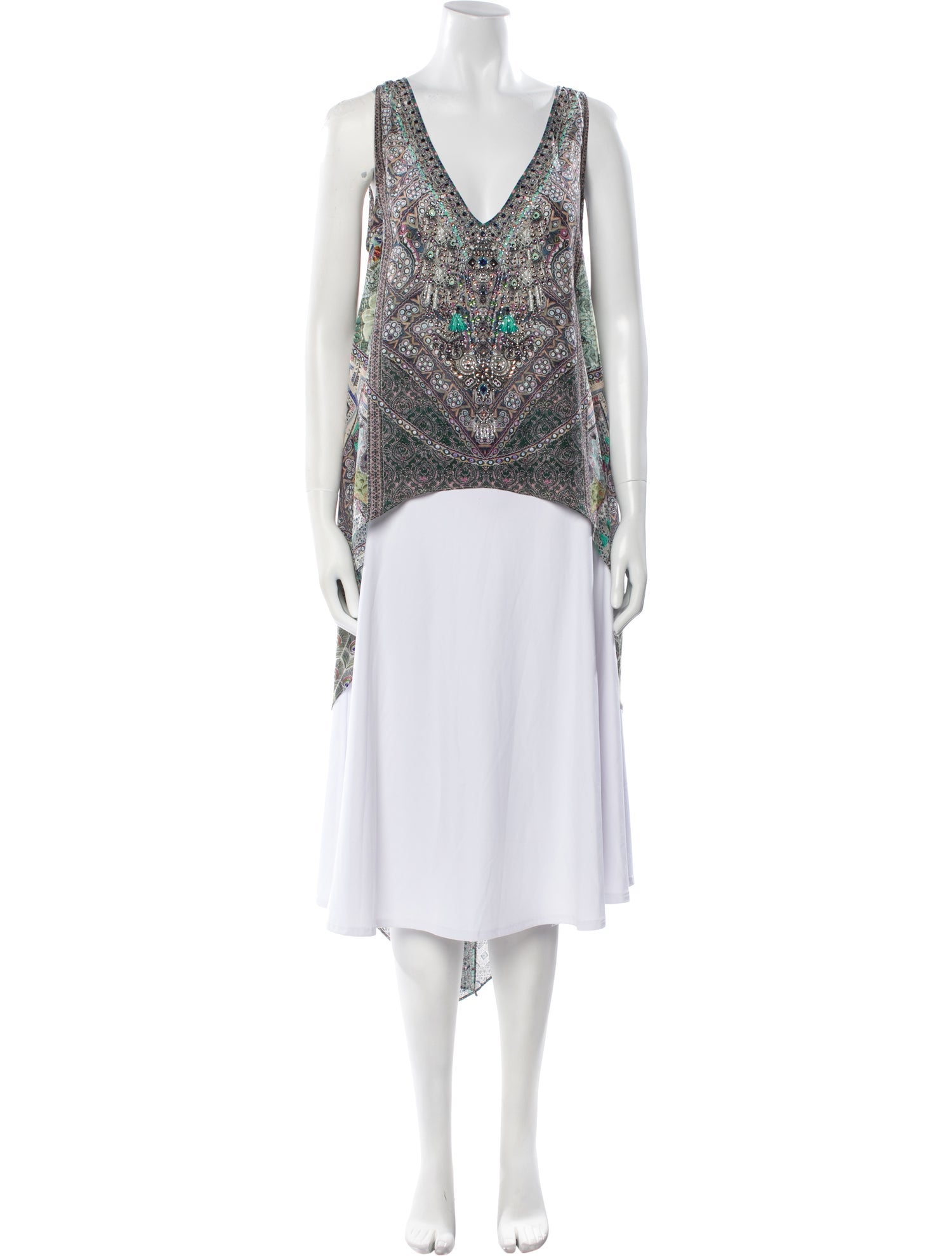 Camilla Silk Paisley Print Tunic