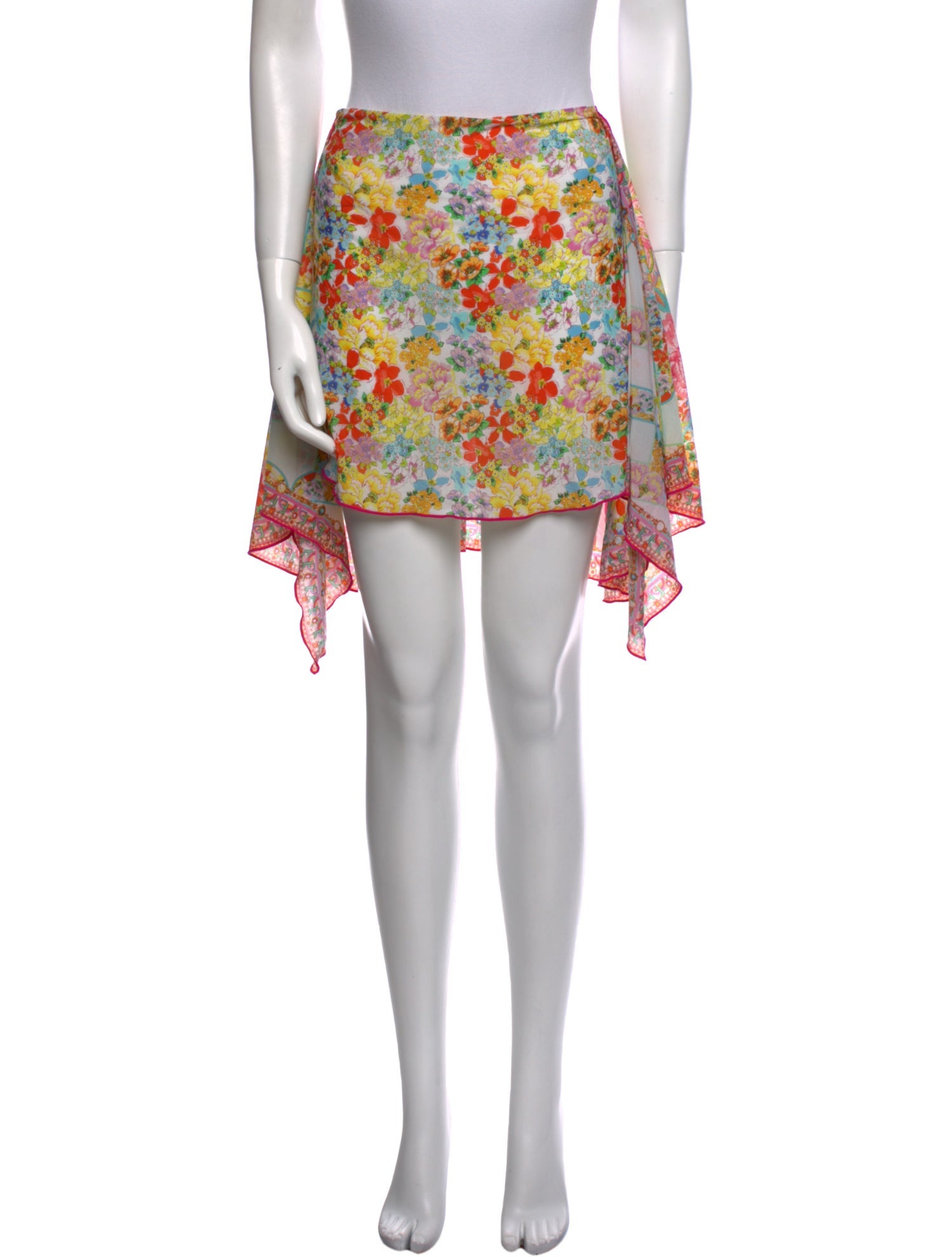 Camilla Floral Print Mini Skirt