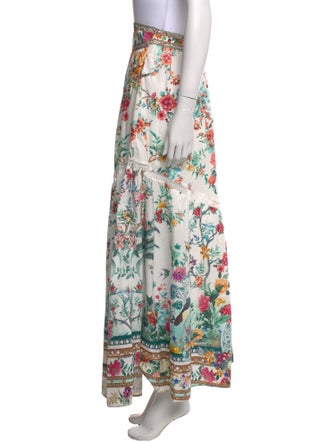 Camilla Floral Print Long Skirt