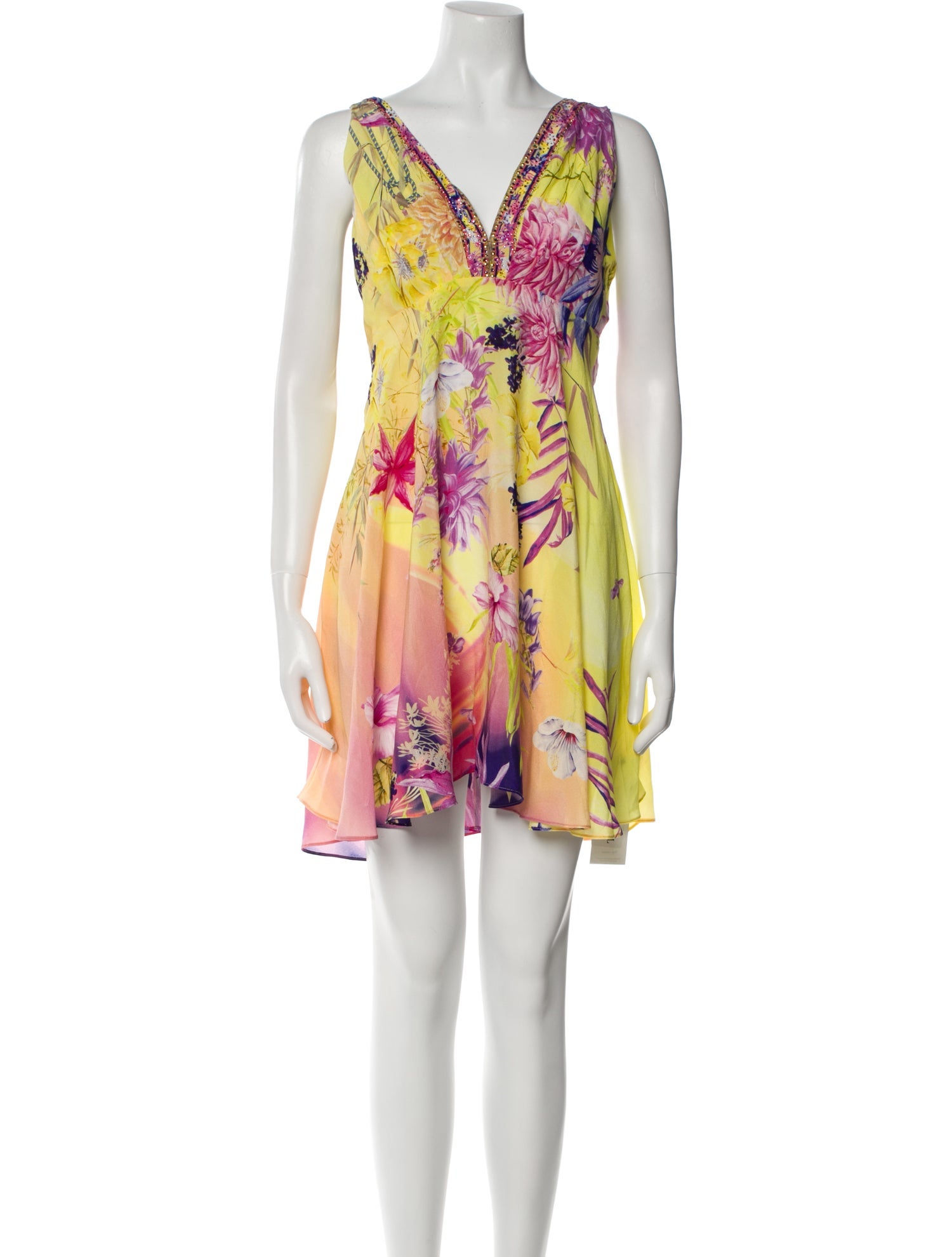 Camilla Silk Mini Dress w/ Tags