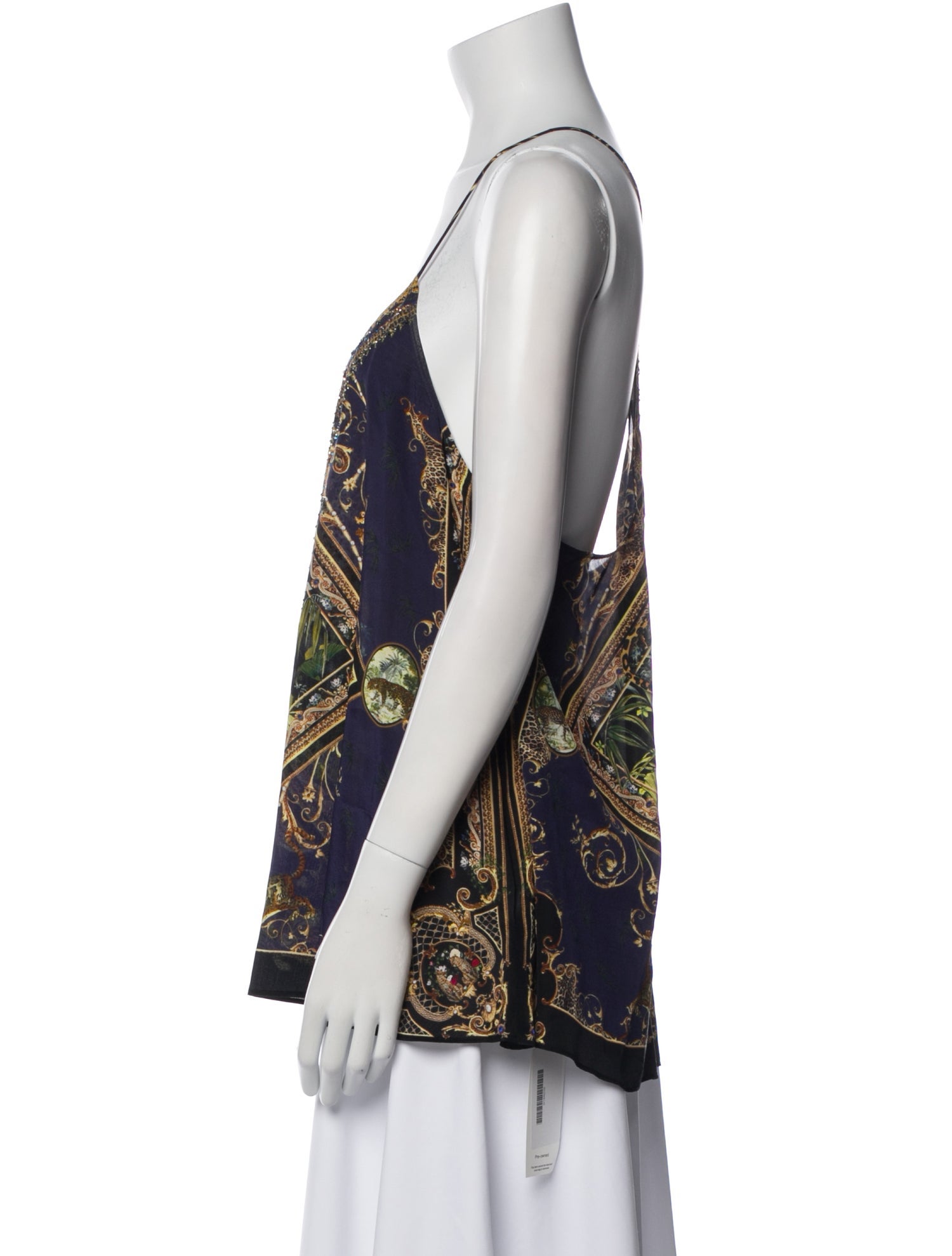 Camilla Silk Paisley Print Top