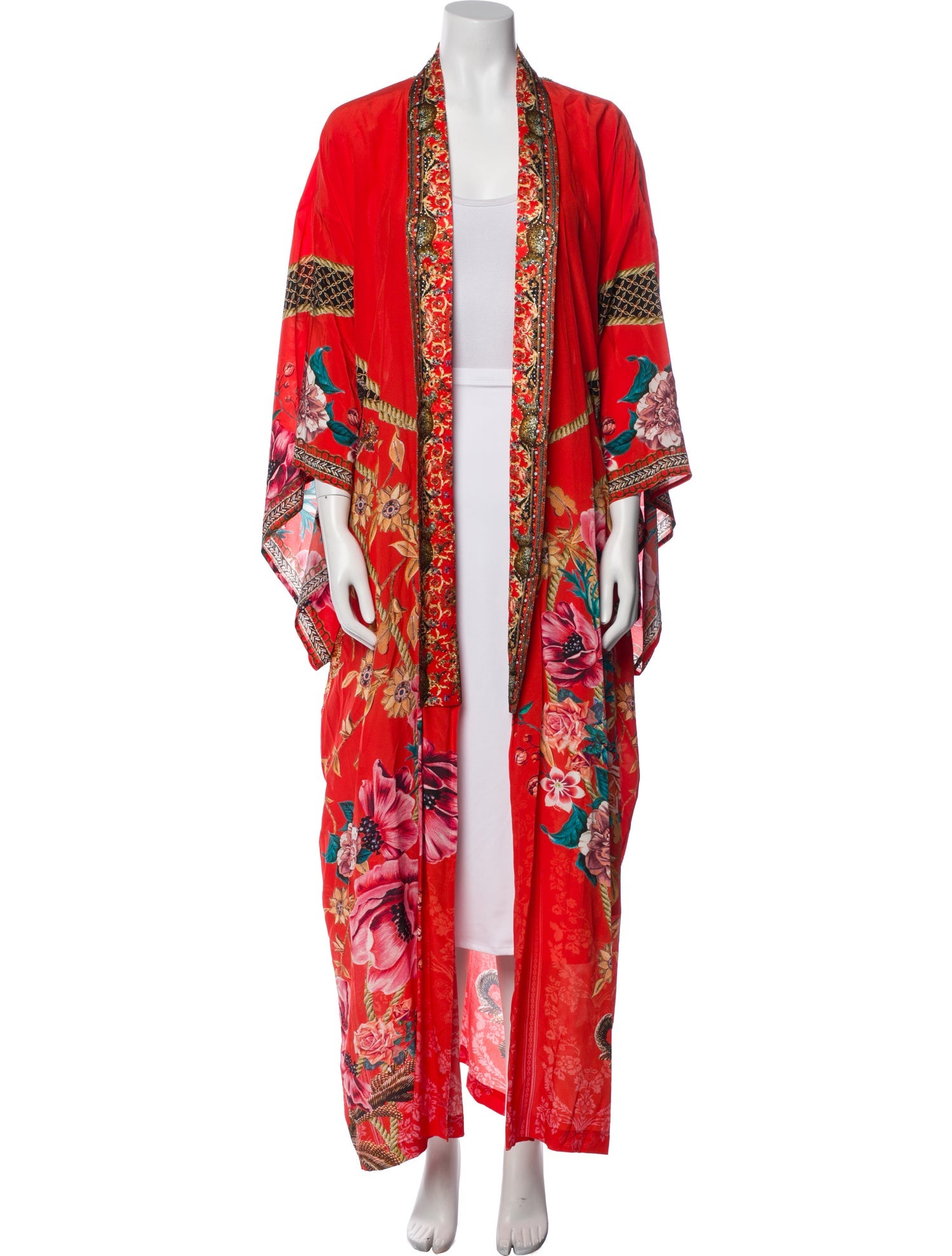 Camilla Silk Printed Robe