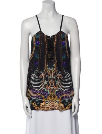 Camilla Silk Printed Top