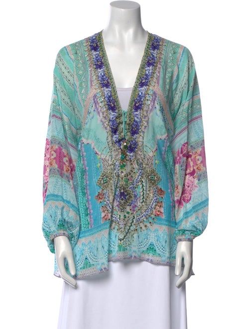 Camilla Silk Paisley Print Blouse