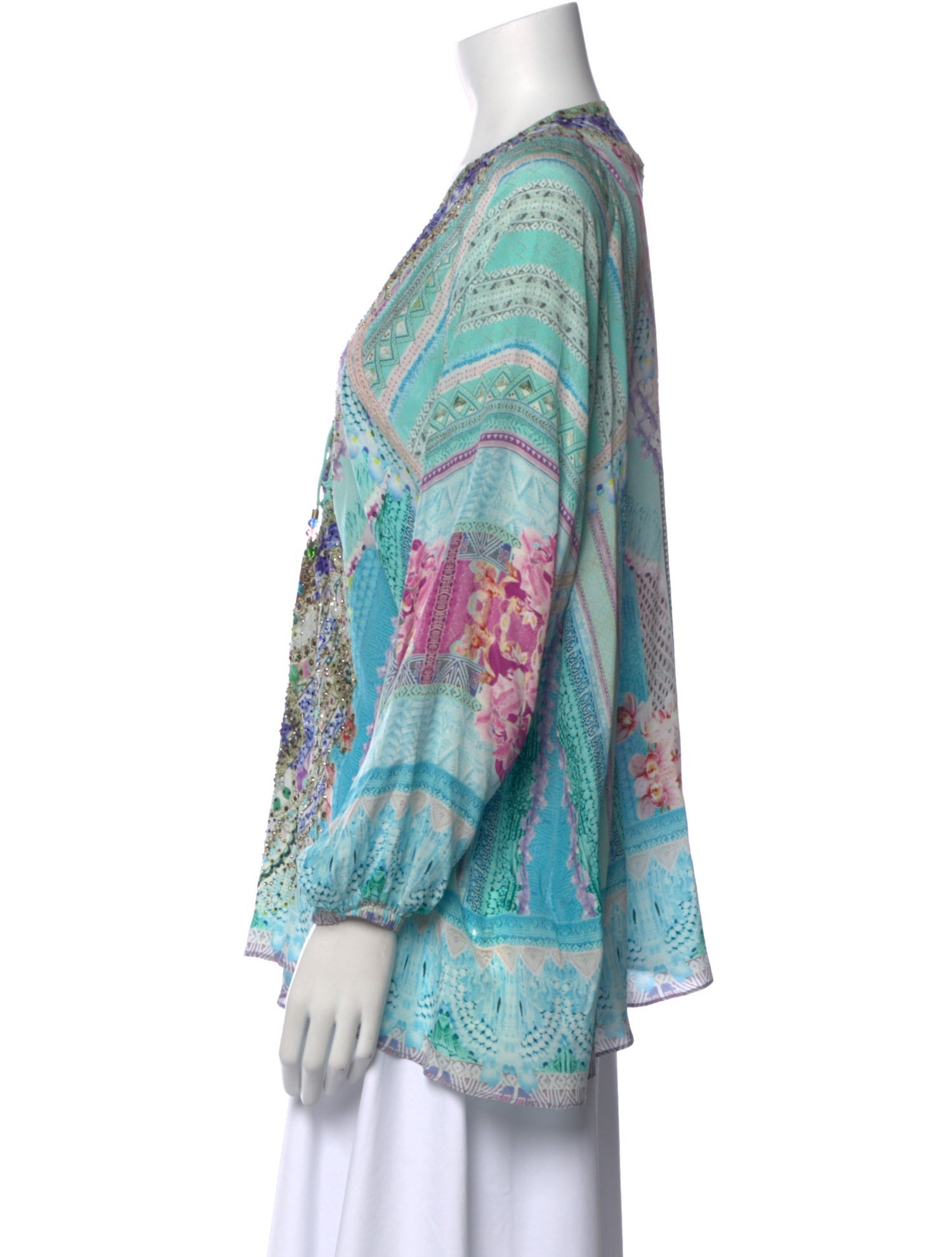 Camilla Silk Paisley Print Blouse