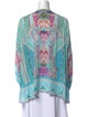 Camilla Silk Paisley Print Blouse