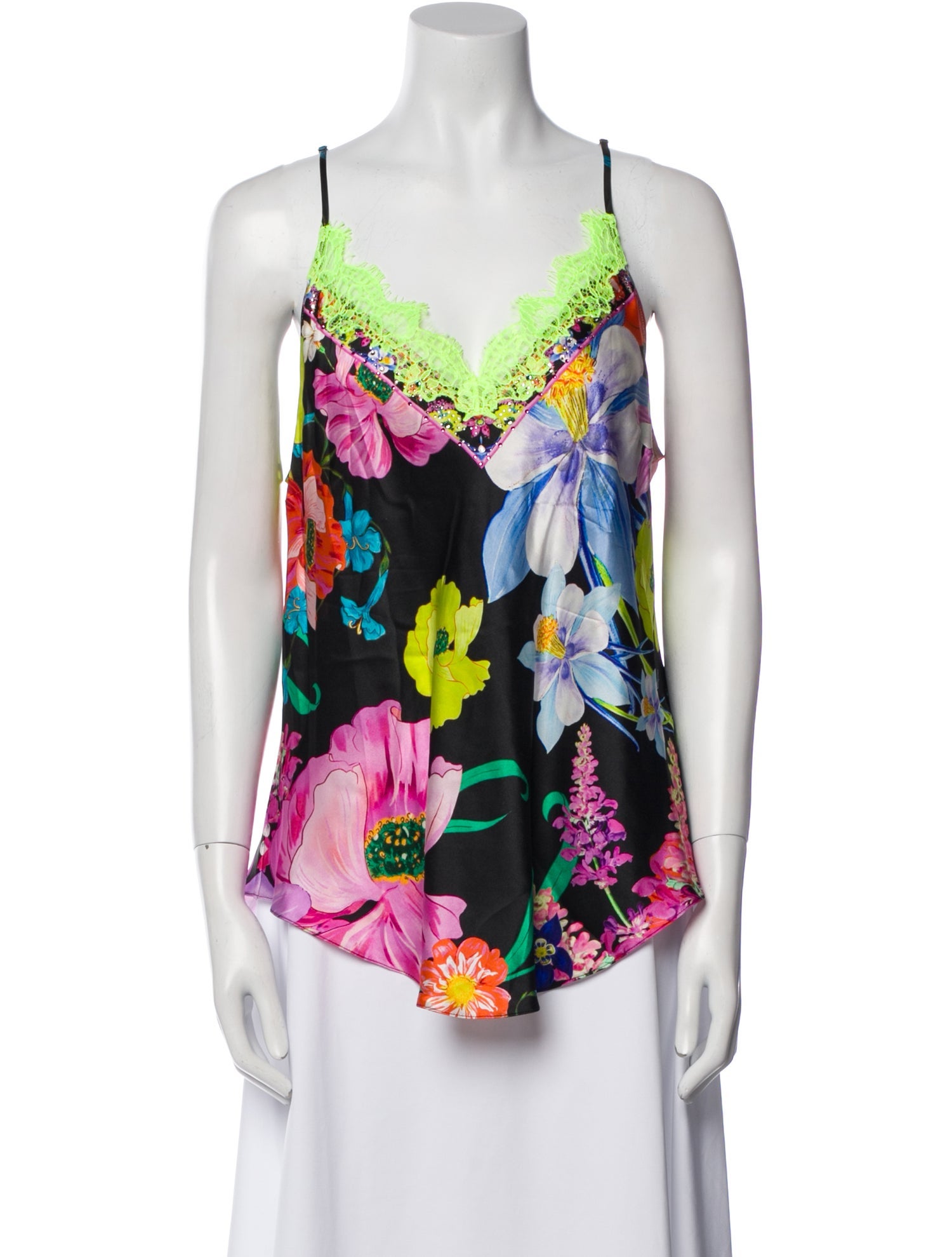 Camilla Silk Floral Print Pajamas