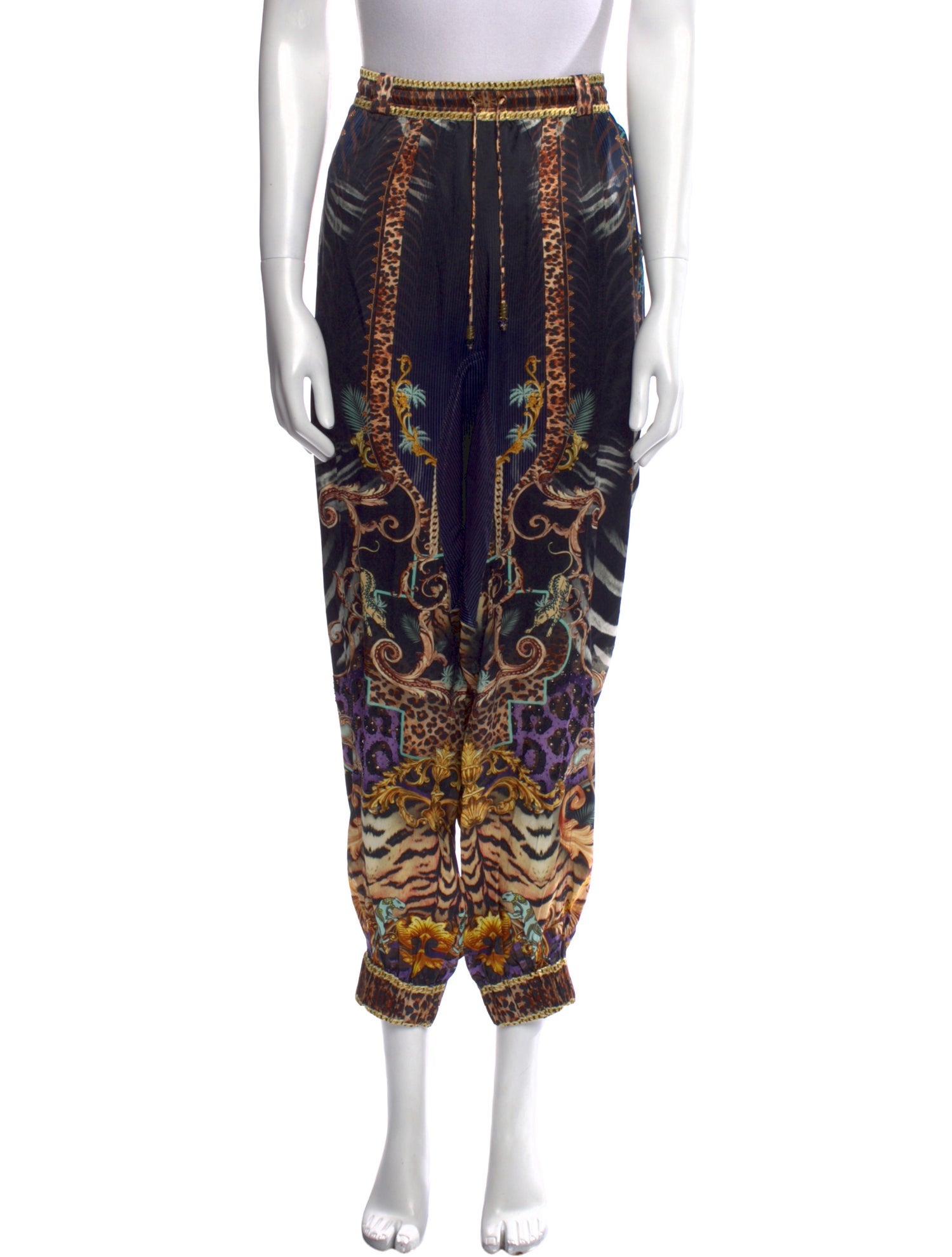 Camilla Silk Straight Leg Pants w/ Tags