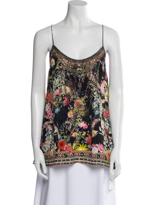 Camilla Silk Floral Print Top