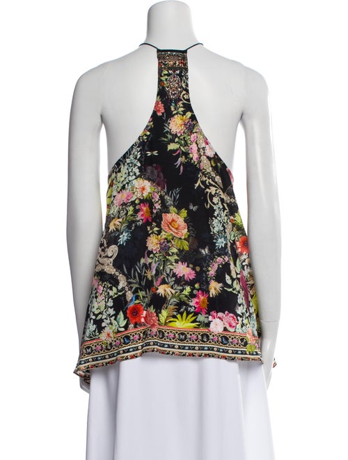 Camilla Silk Floral Print Top
