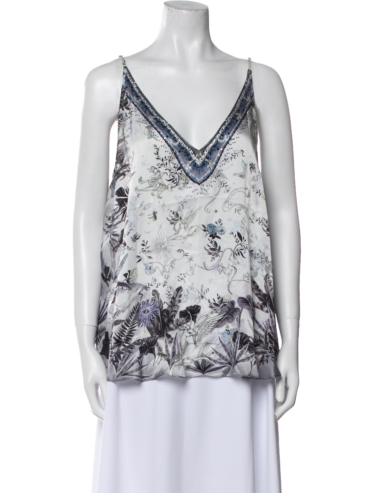 Camilla Silk Printed Top