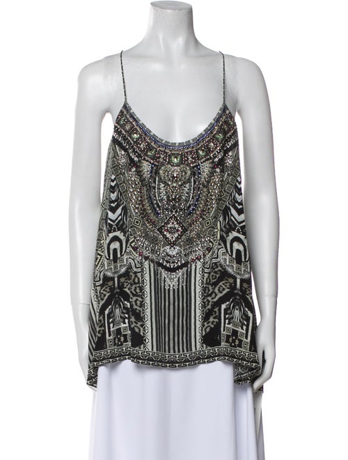 Camilla Silk Printed Top