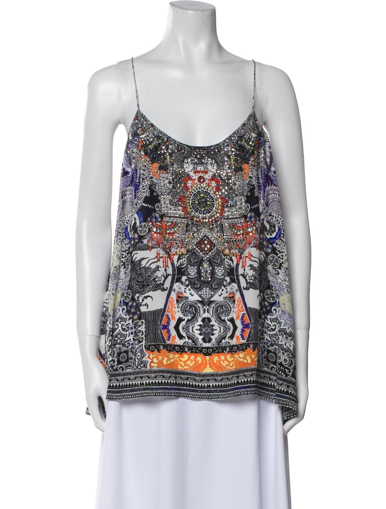 Camilla Silk Printed Top