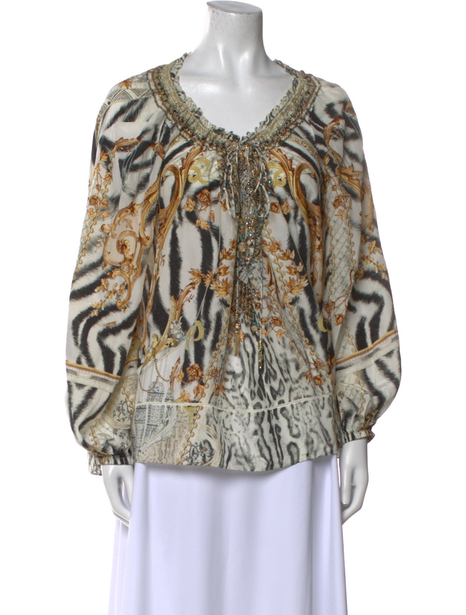 Camilla Silk Printed Blouse
