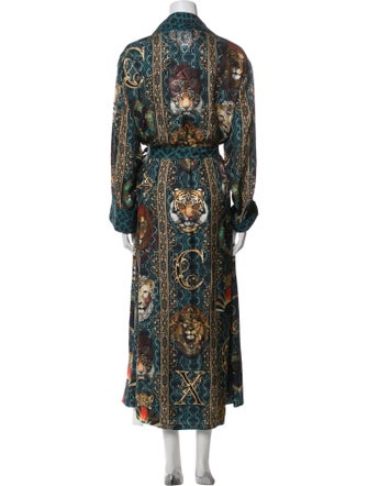 Camilla Silk Printed Robe