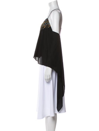 Camilla Silk Patterned Crop Top