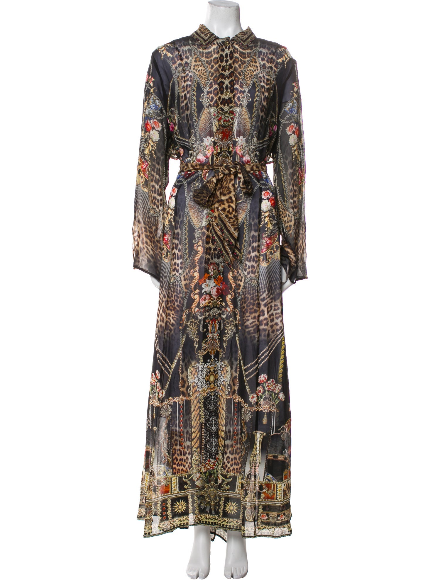 Camilla Silk Printed Robe