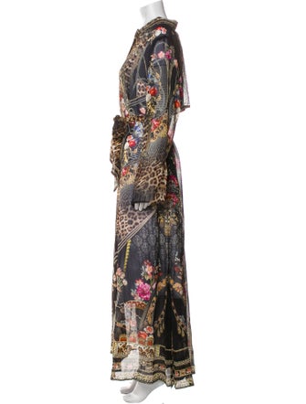 Camilla Silk Printed Robe