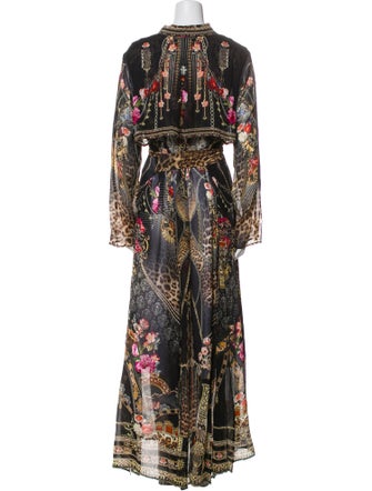 Camilla Silk Printed Robe