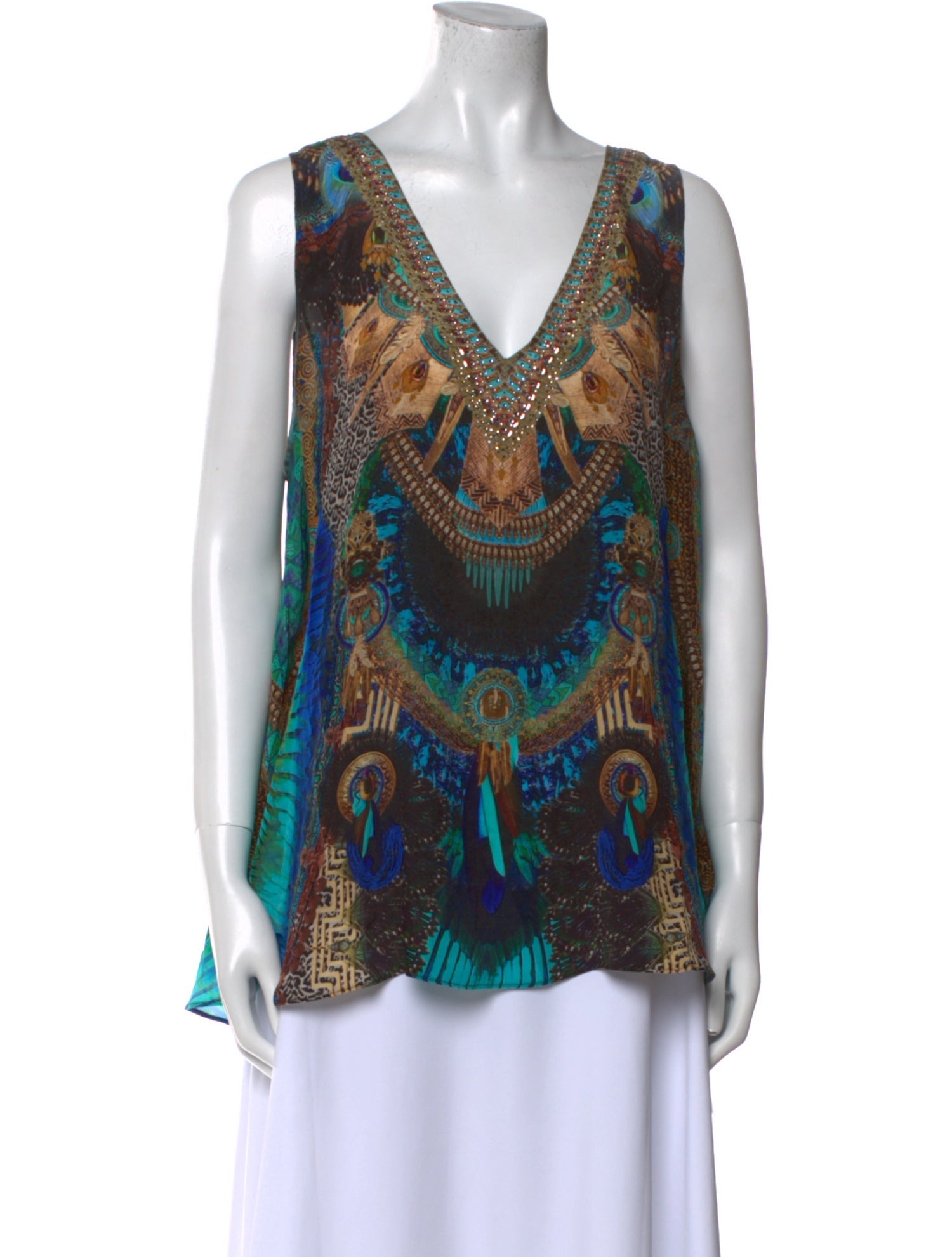 Camilla Silk Printed Blouse