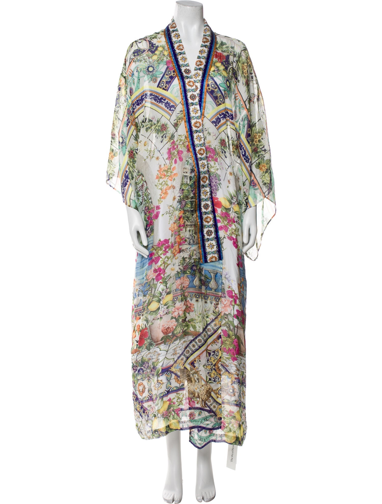 Camilla Silk Printed Robe w/ Tags