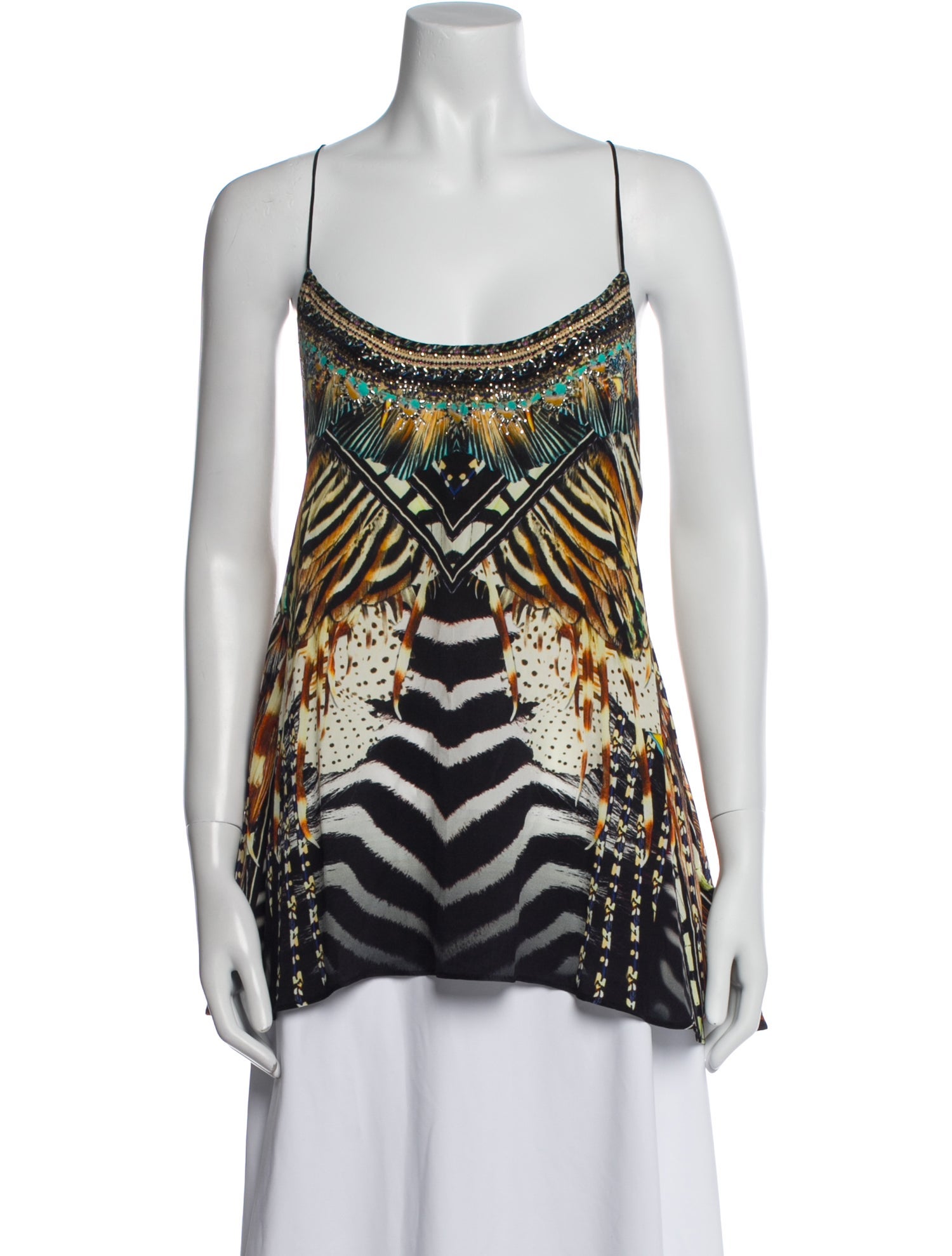 Camilla Silk Printed Top