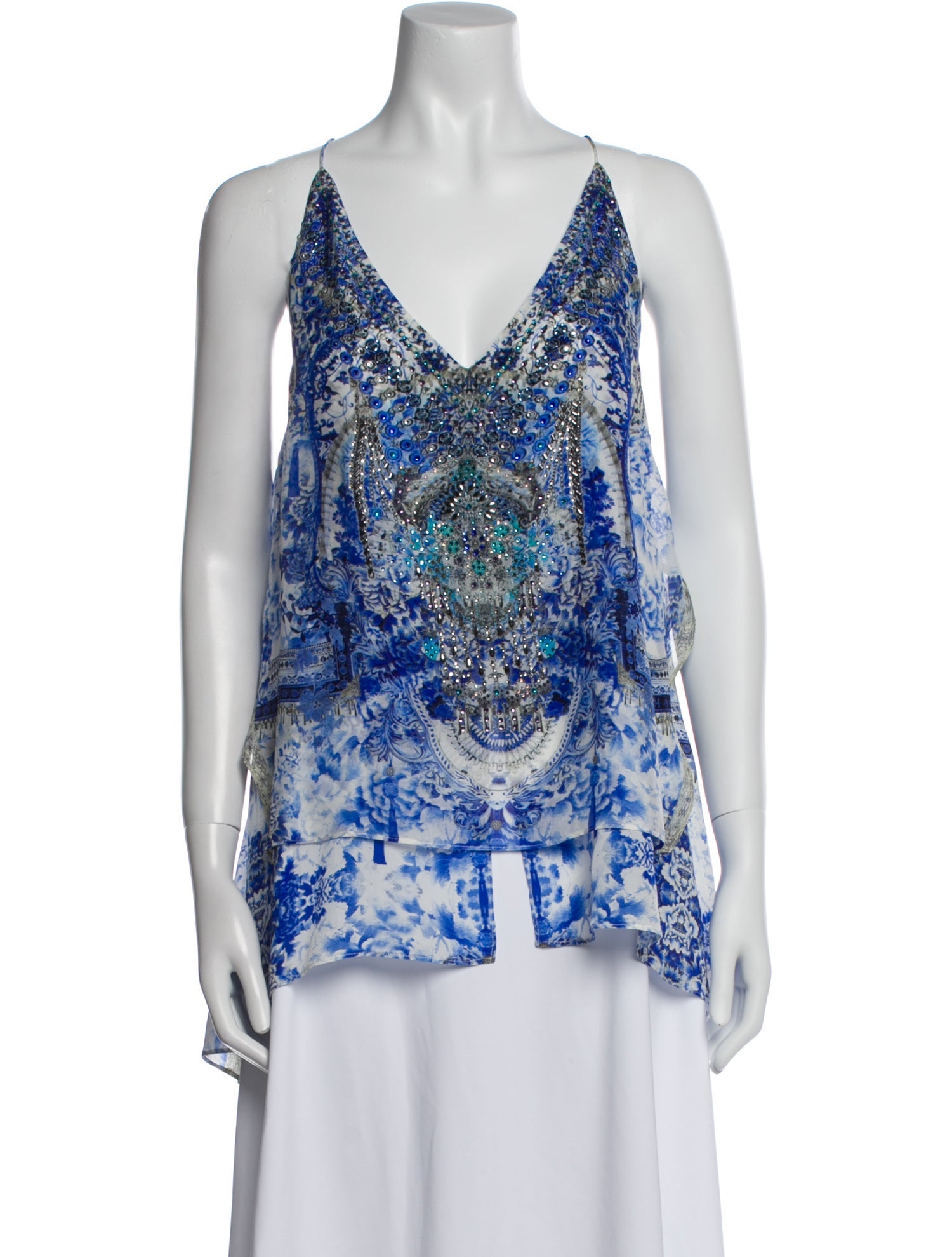 Camilla Silk Printed Top