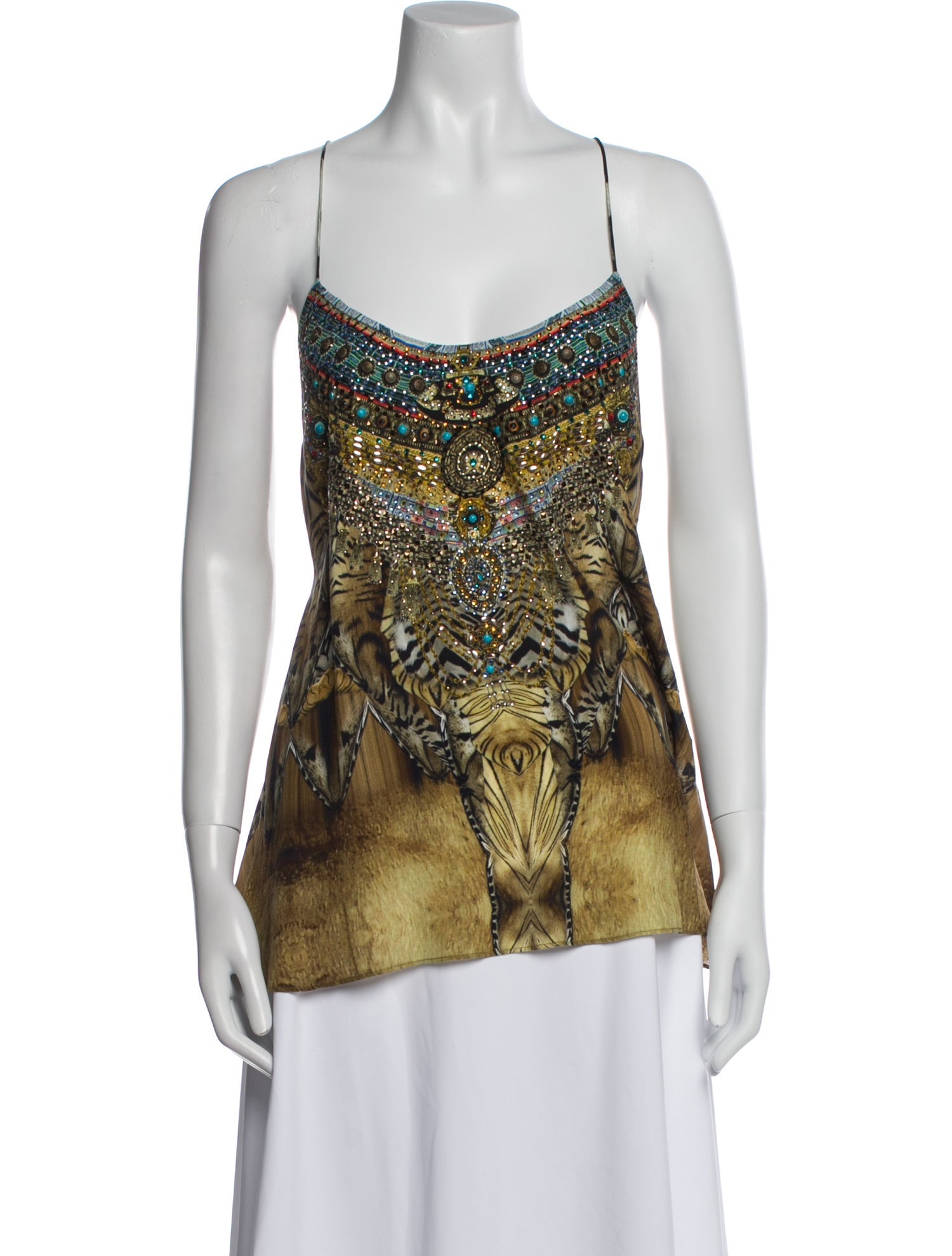 Camilla Silk Printed Top