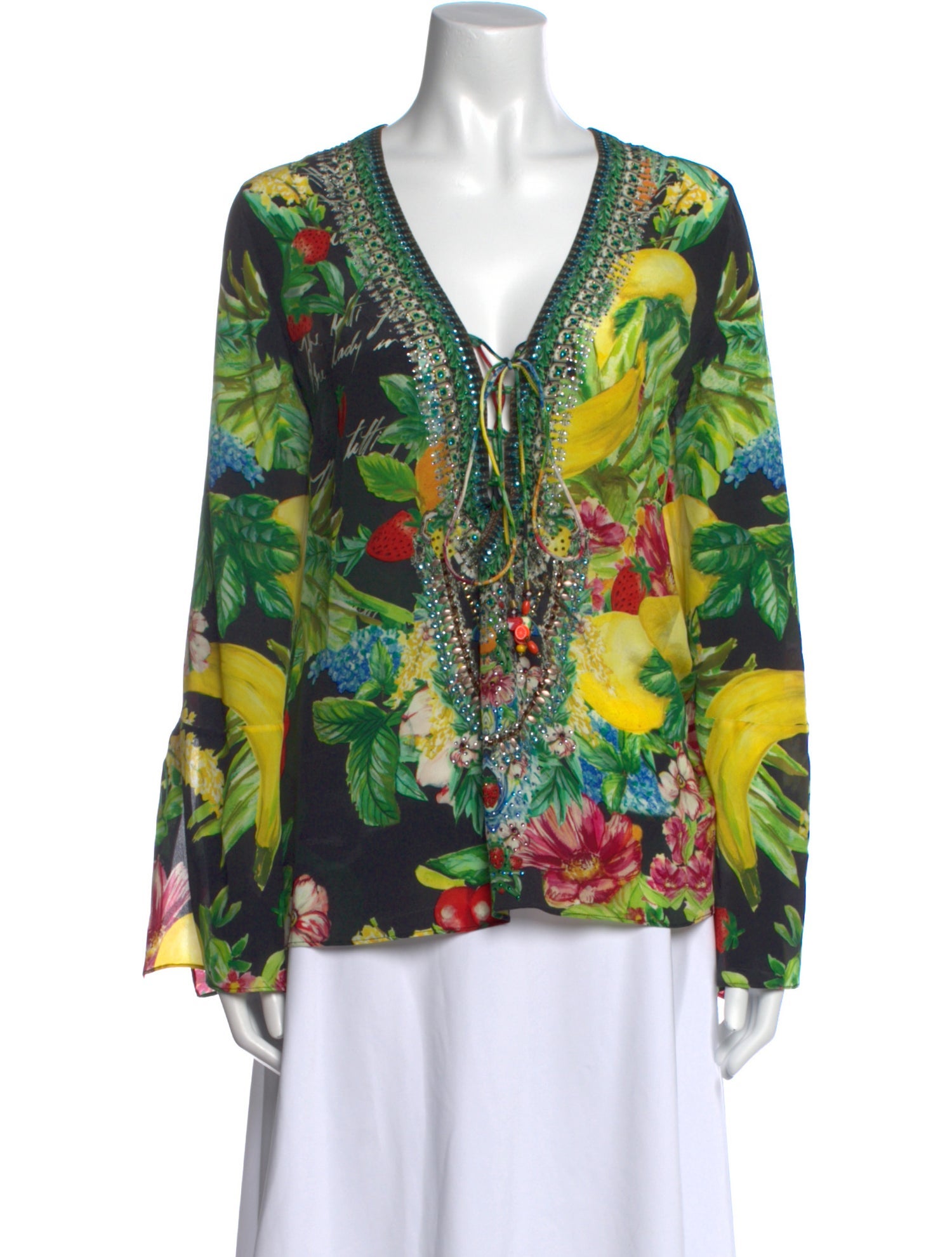 Camilla Silk Floral Print Blouse