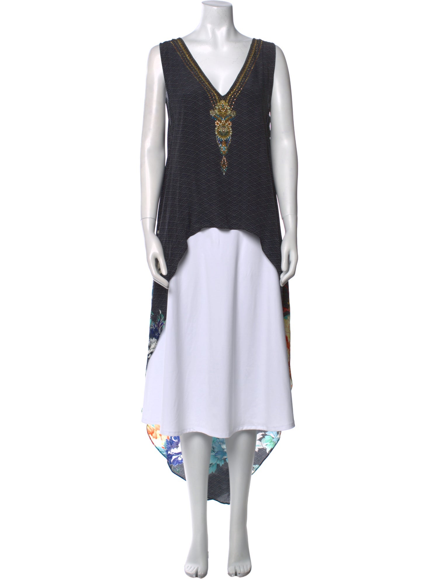 Camilla Silk V-Neck Tunic