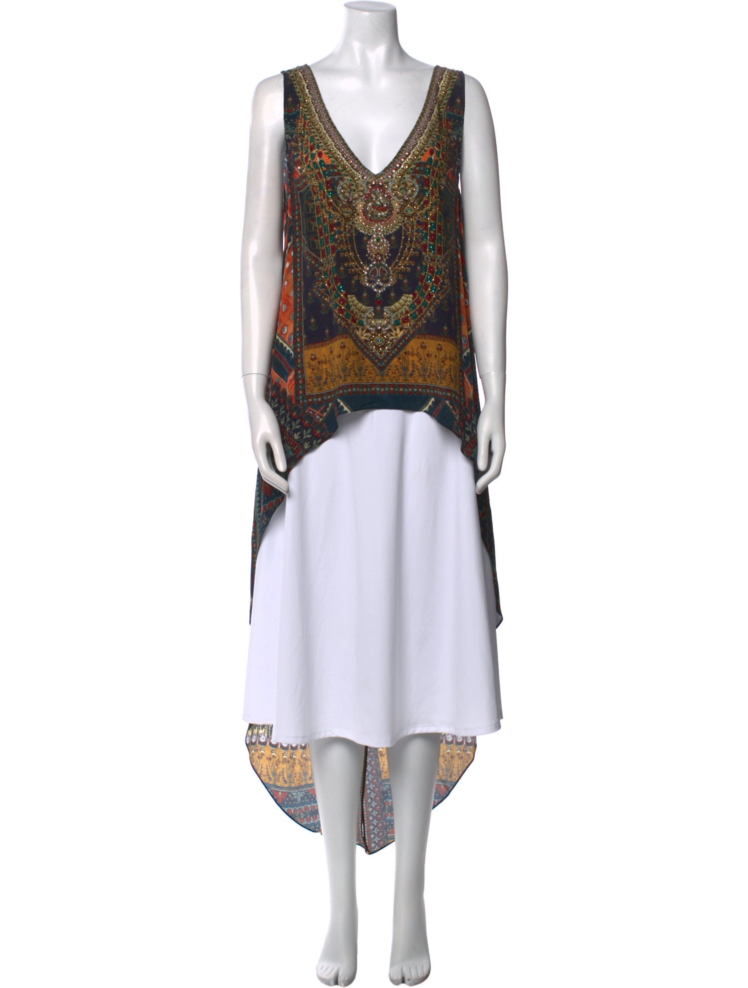 Camilla Silk Paisley Print Tunic