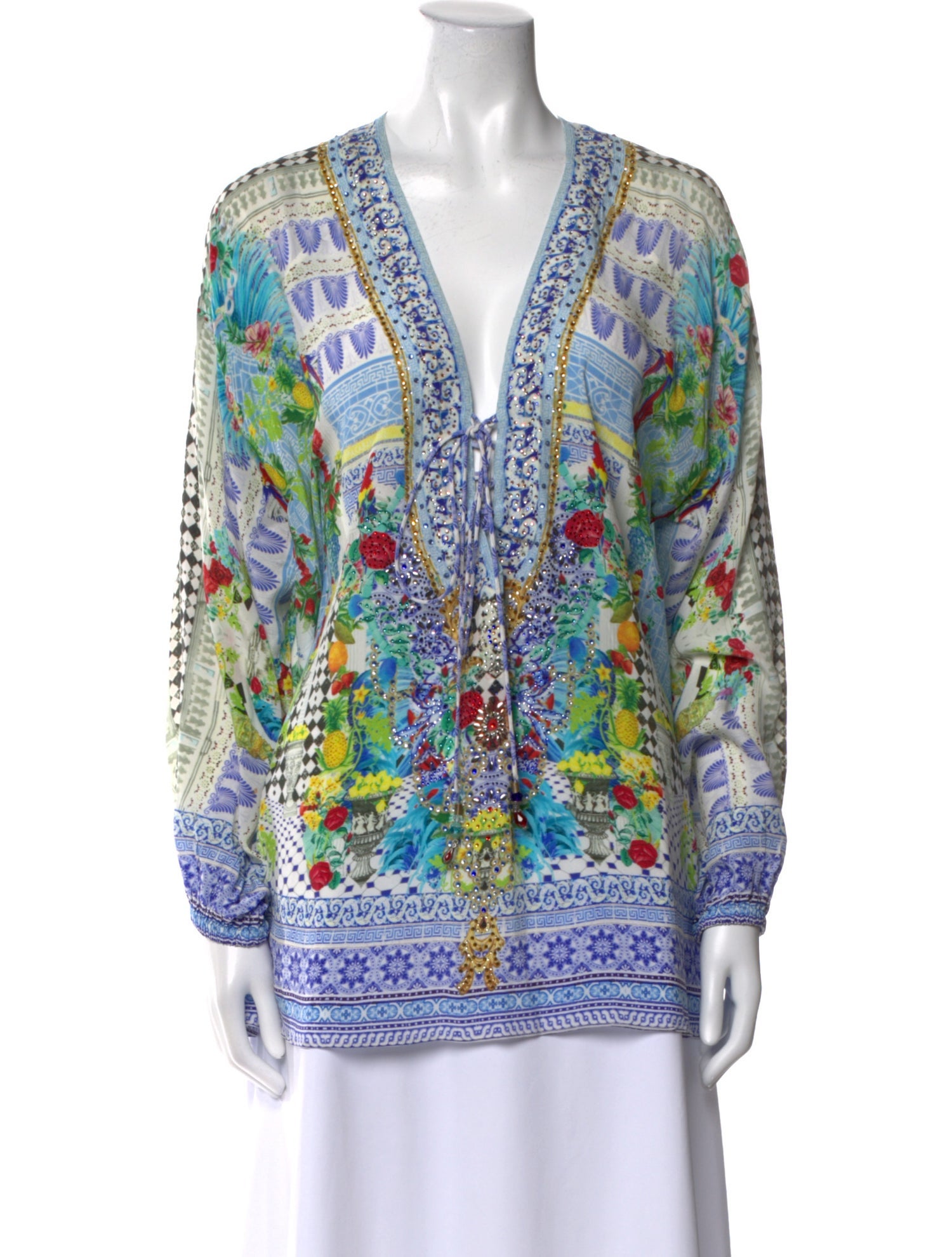 Camilla Silk Paisley Print Tunic