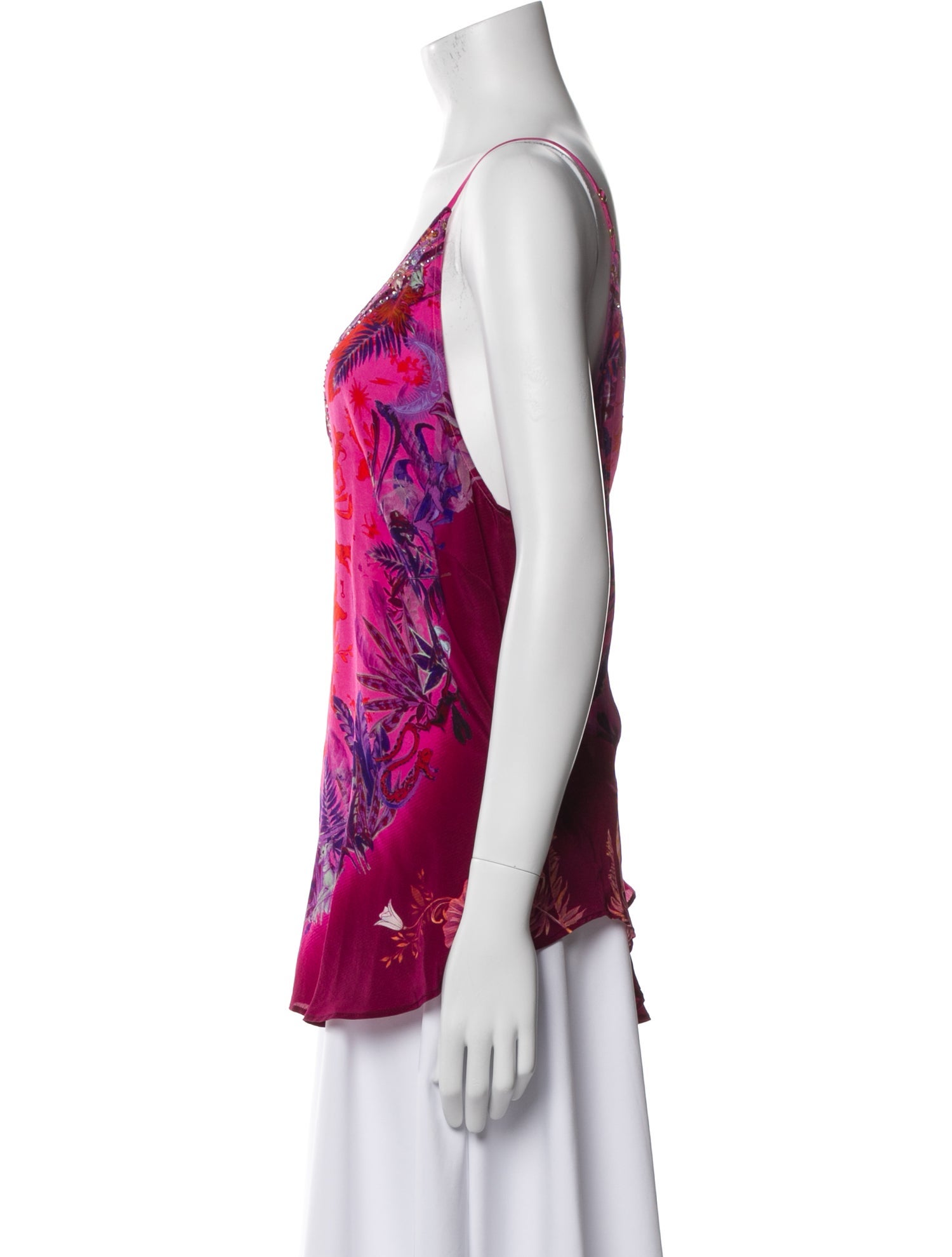 Camilla Silk Printed Top w/ Tags