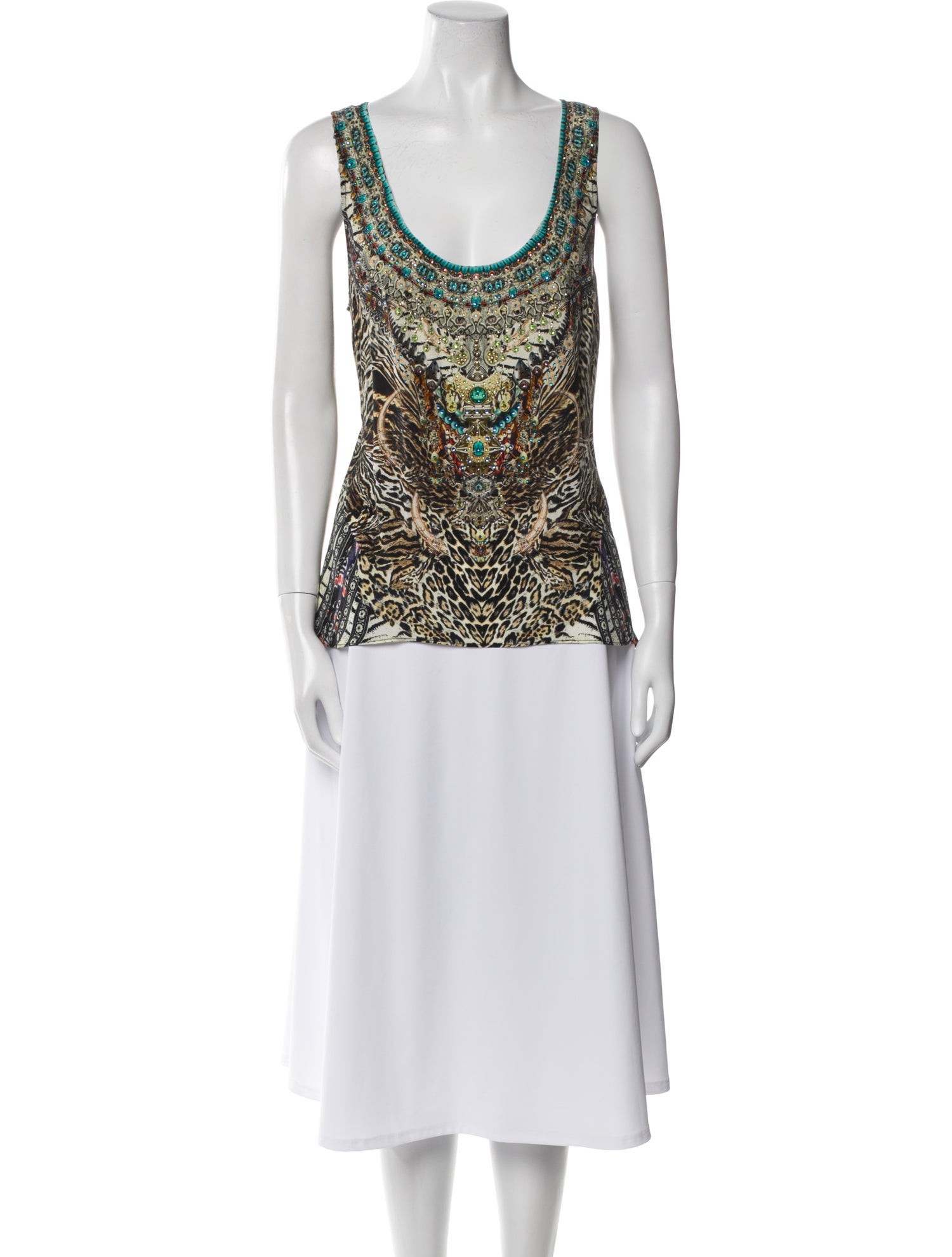 Camilla Silk Printed Top