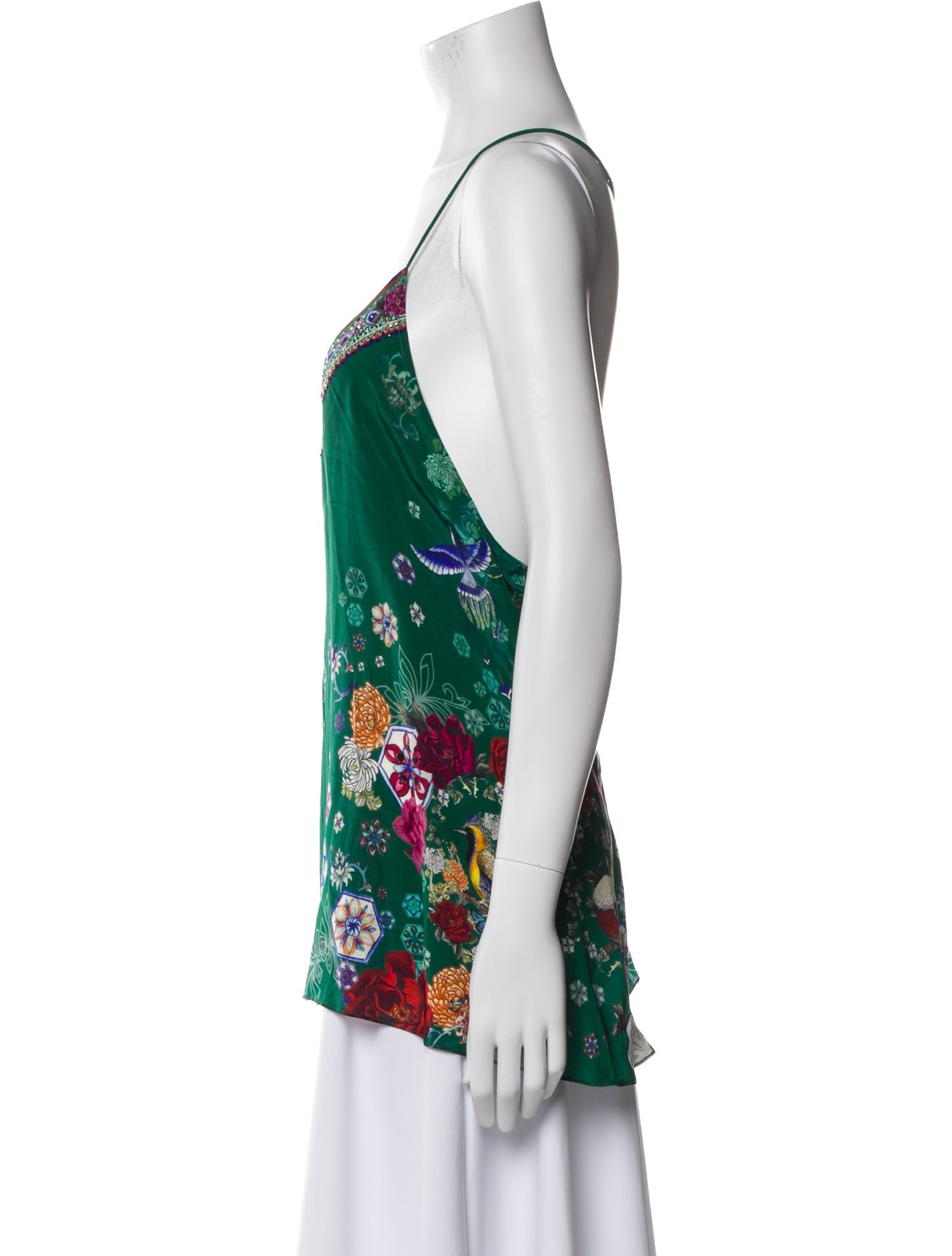 Camilla Silk Floral Print Top