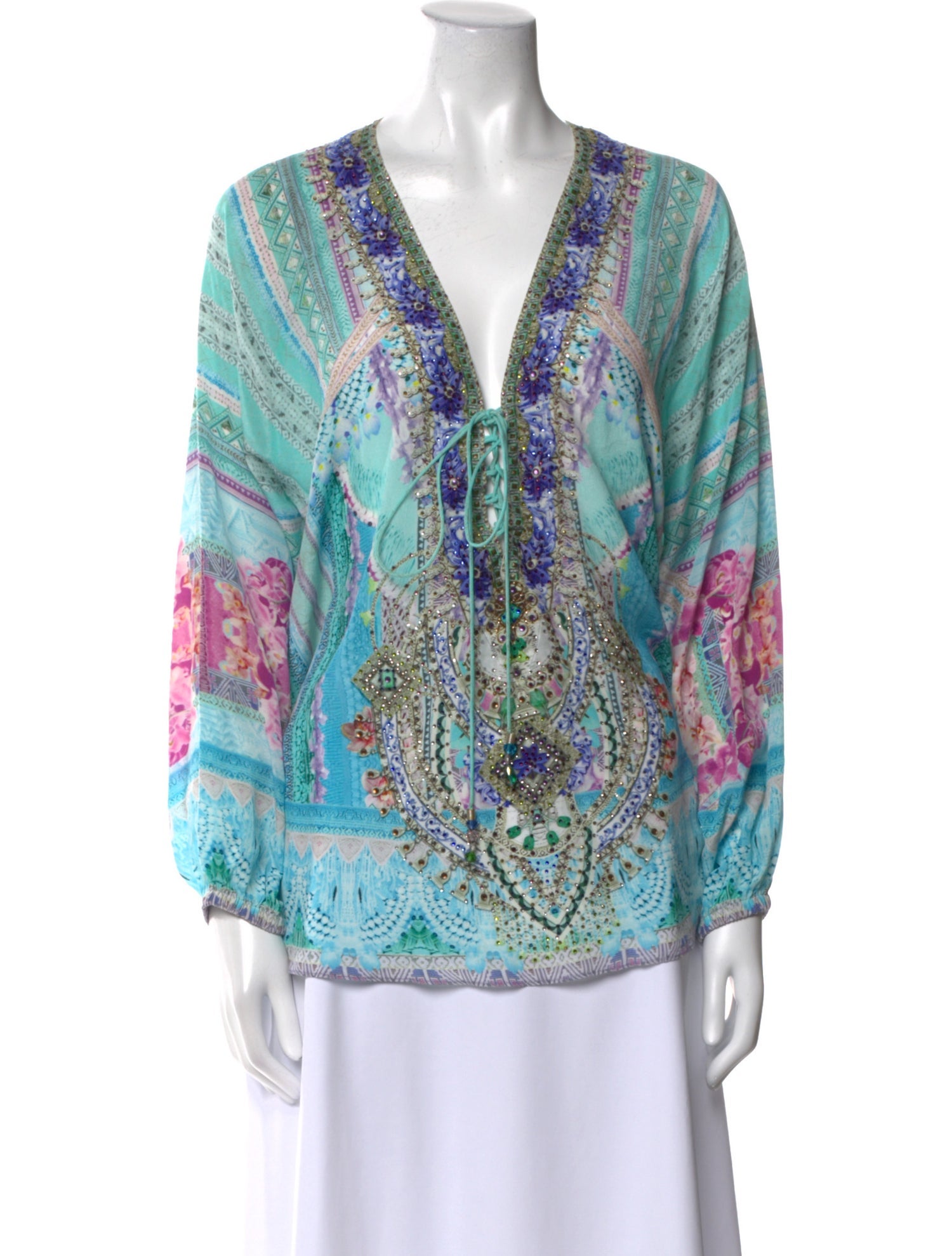 Camilla Silk Printed Blouse