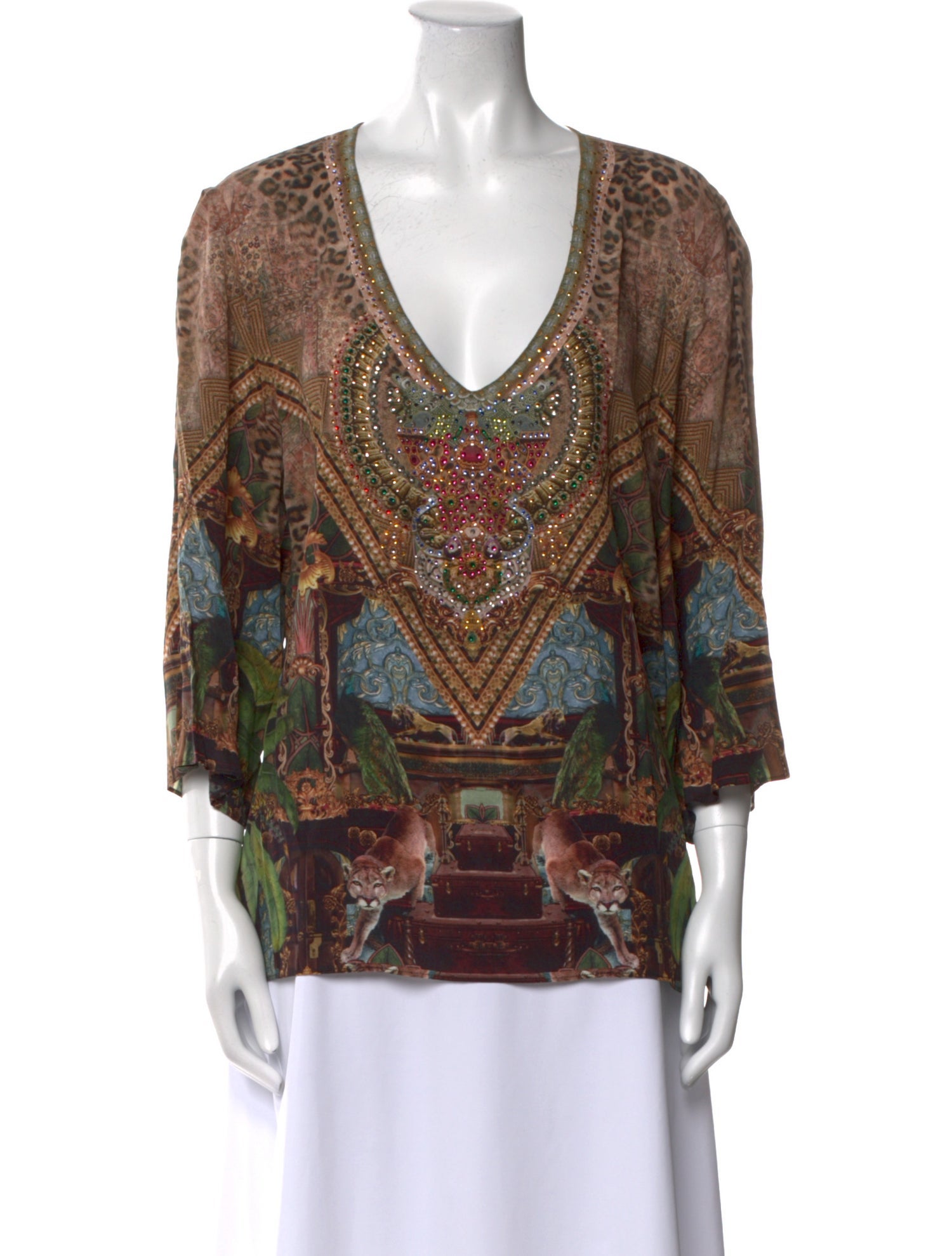Camilla Silk Printed Blouse