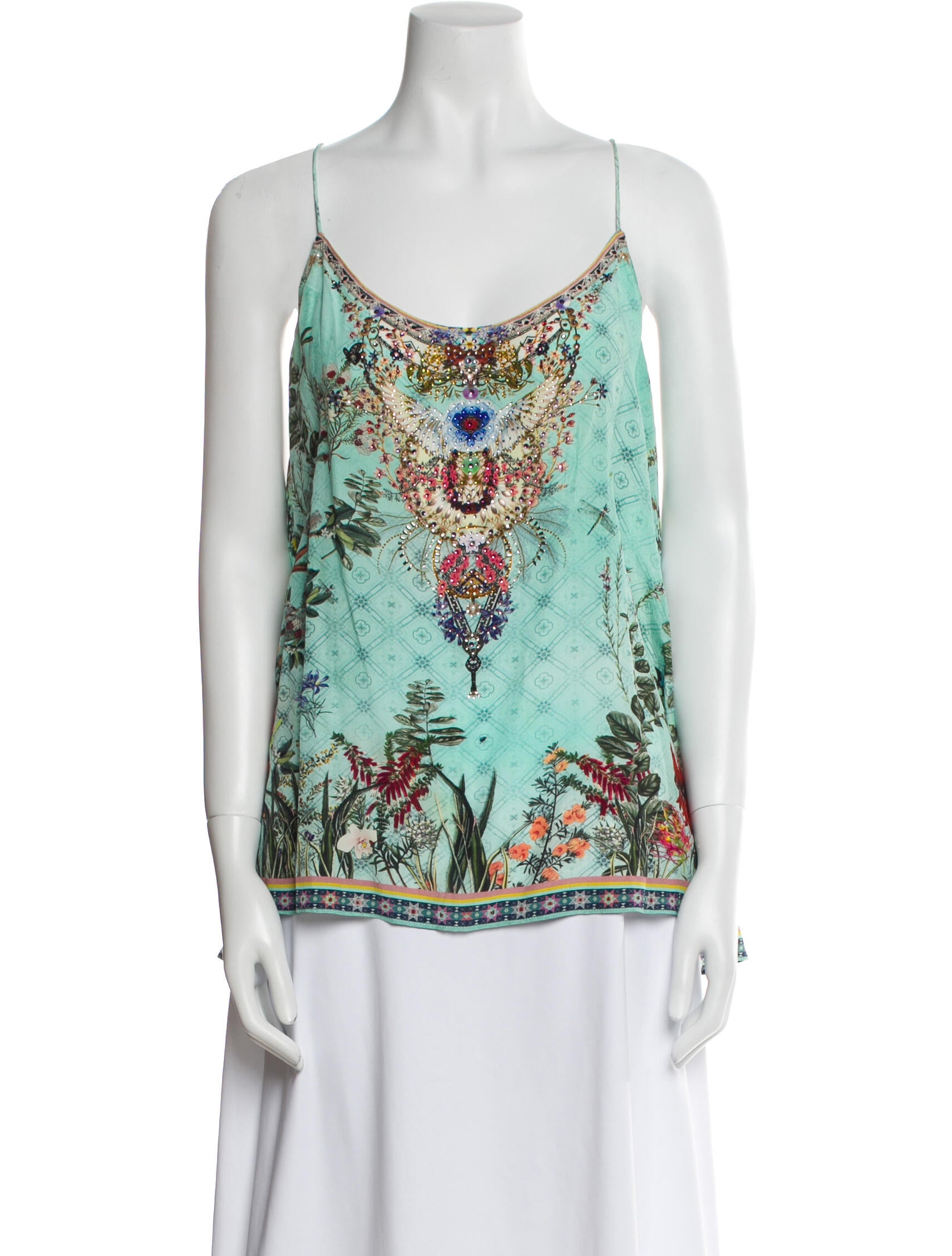 Camilla Silk Printed Top