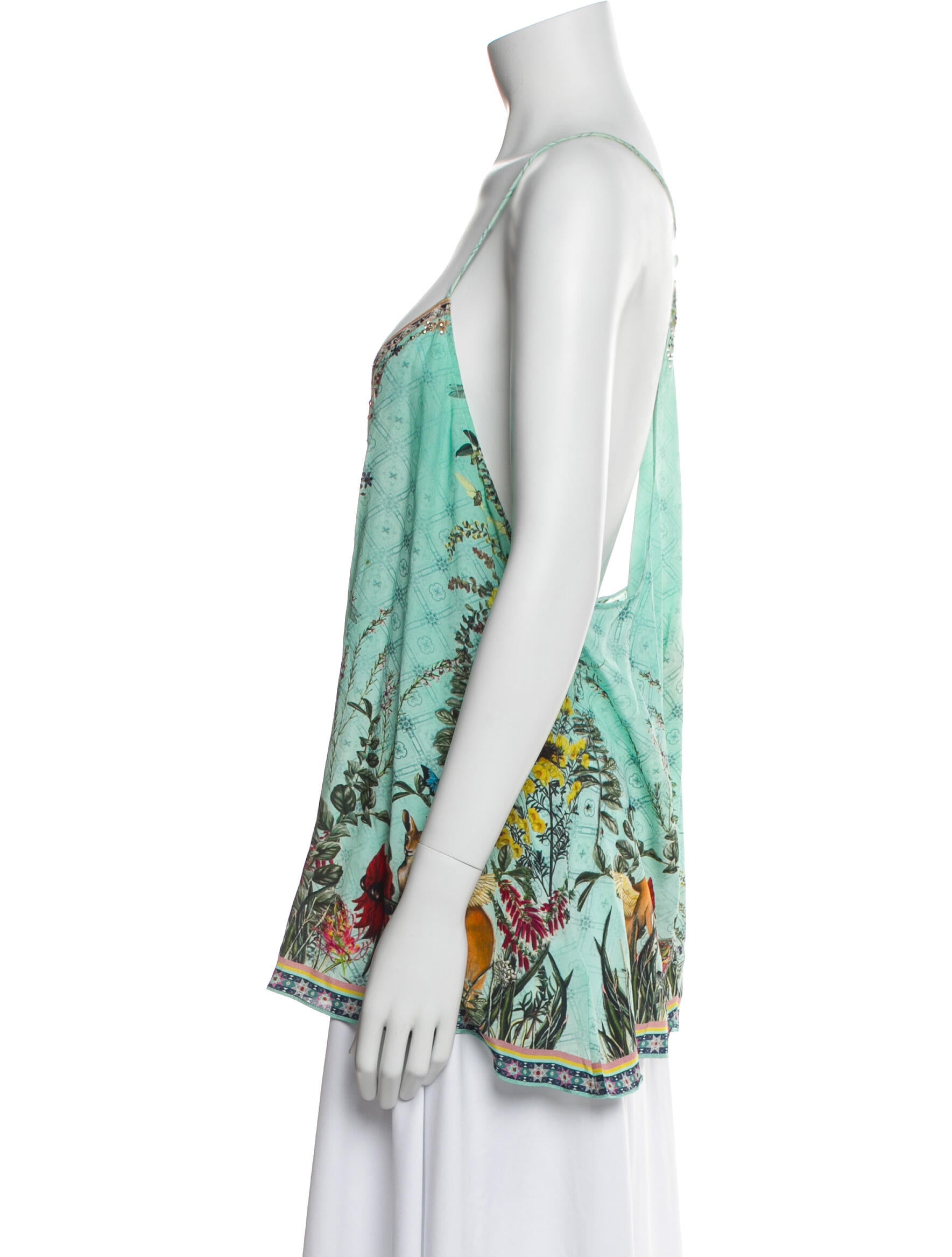 Camilla Silk Printed Top