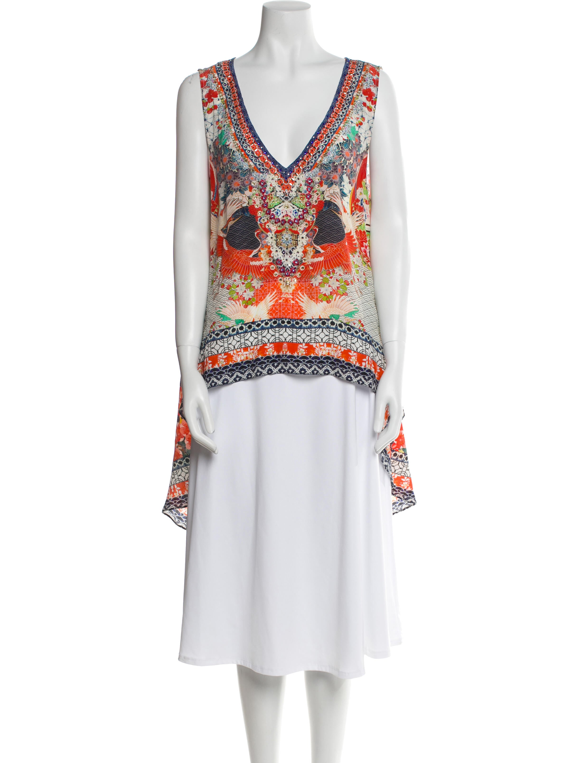 Camilla Silk Printed Tunic