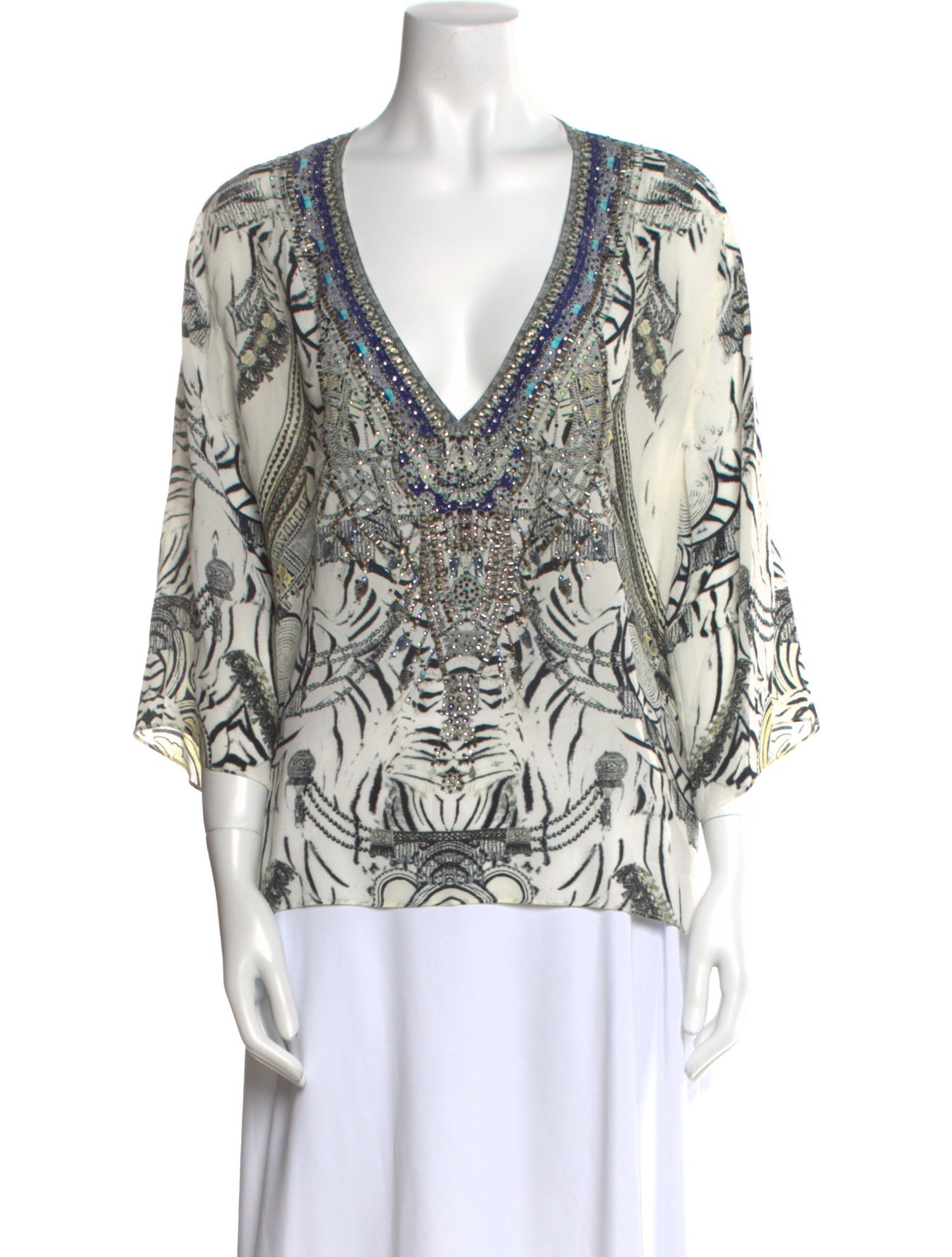 Camilla Silk Printed Blouse