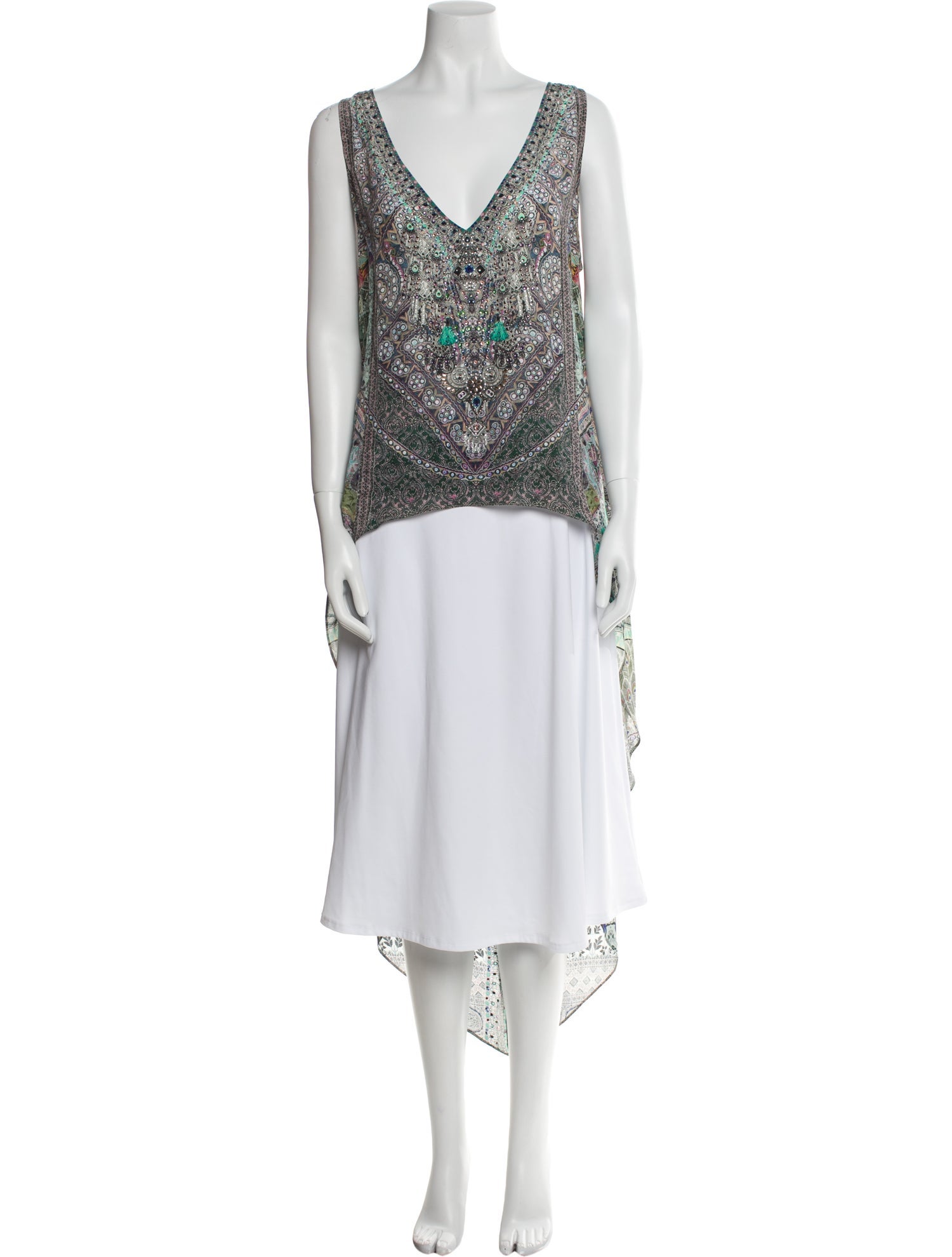Camilla Silk Paisley Print Tunic