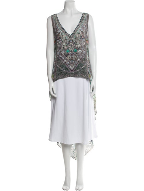 Camilla Silk Paisley Print Tunic