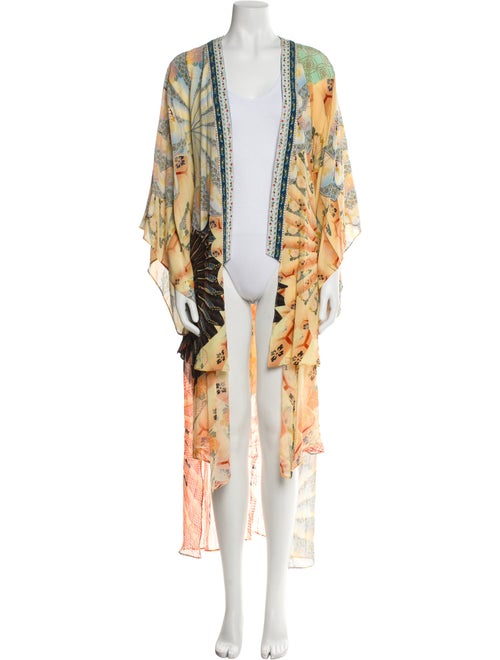 Camilla Silk Floral Print Robe