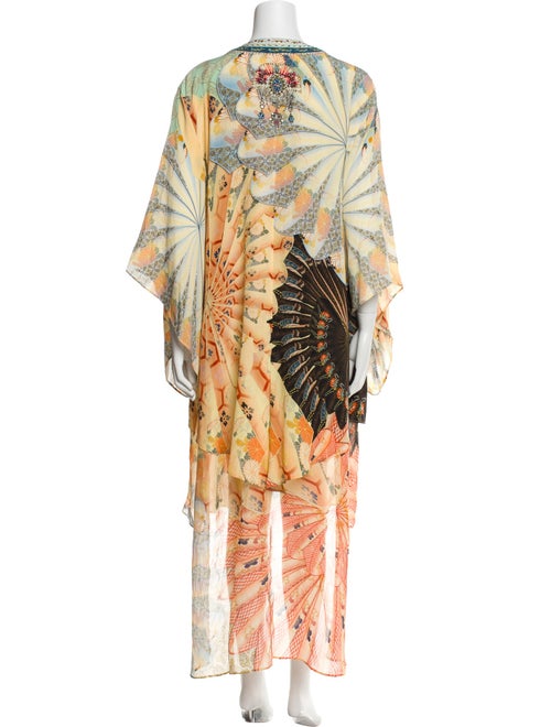 Camilla Silk Floral Print Robe