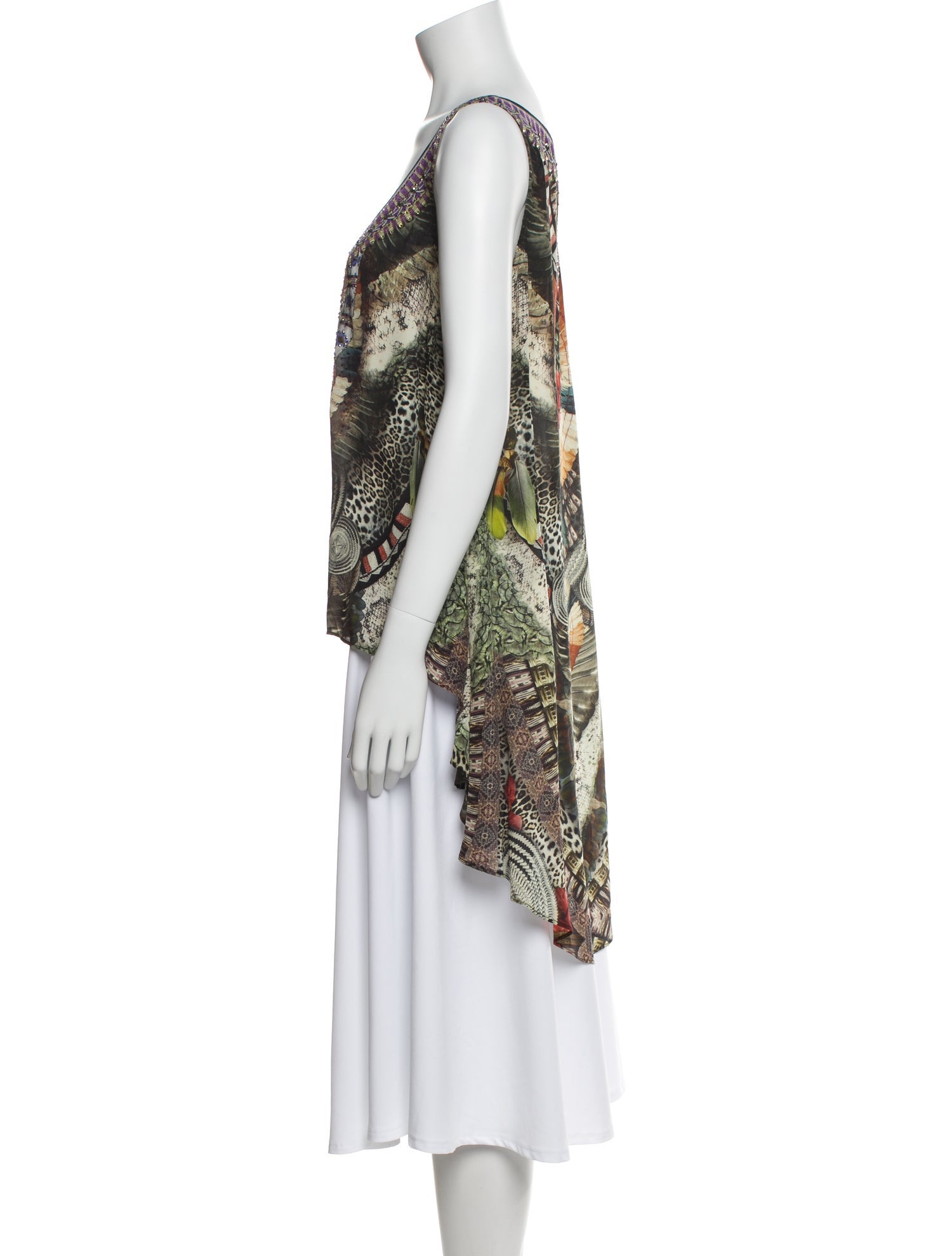 Camilla Silk Printed Top