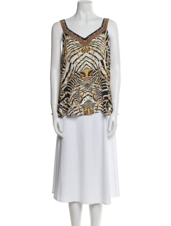 Camilla Silk Printed Top