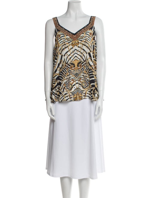 Camilla Silk Printed Top