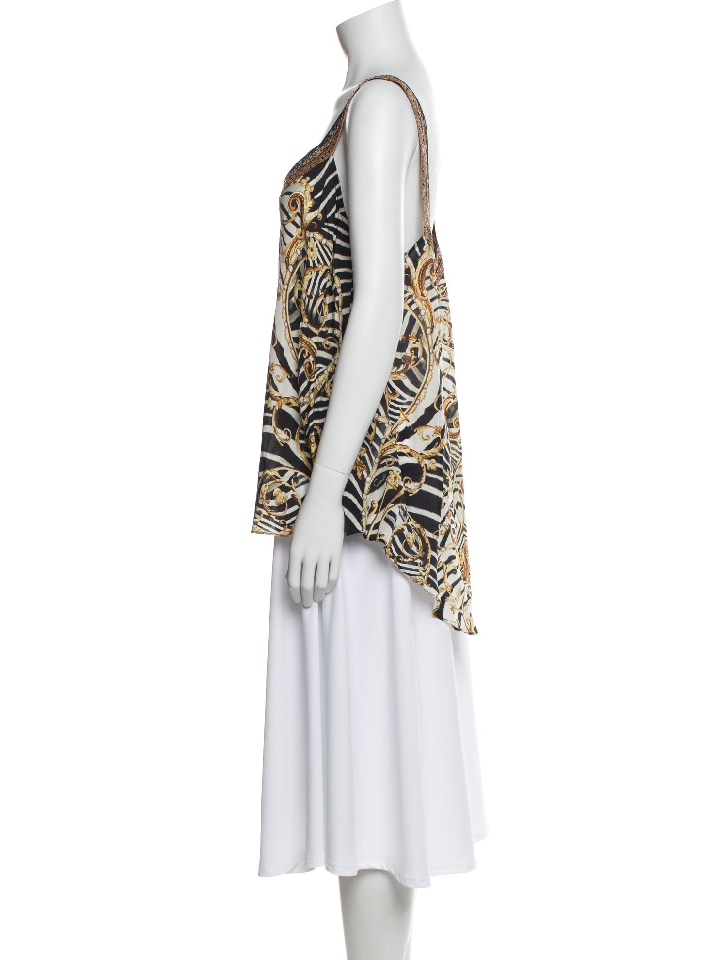 Camilla Silk Printed Top