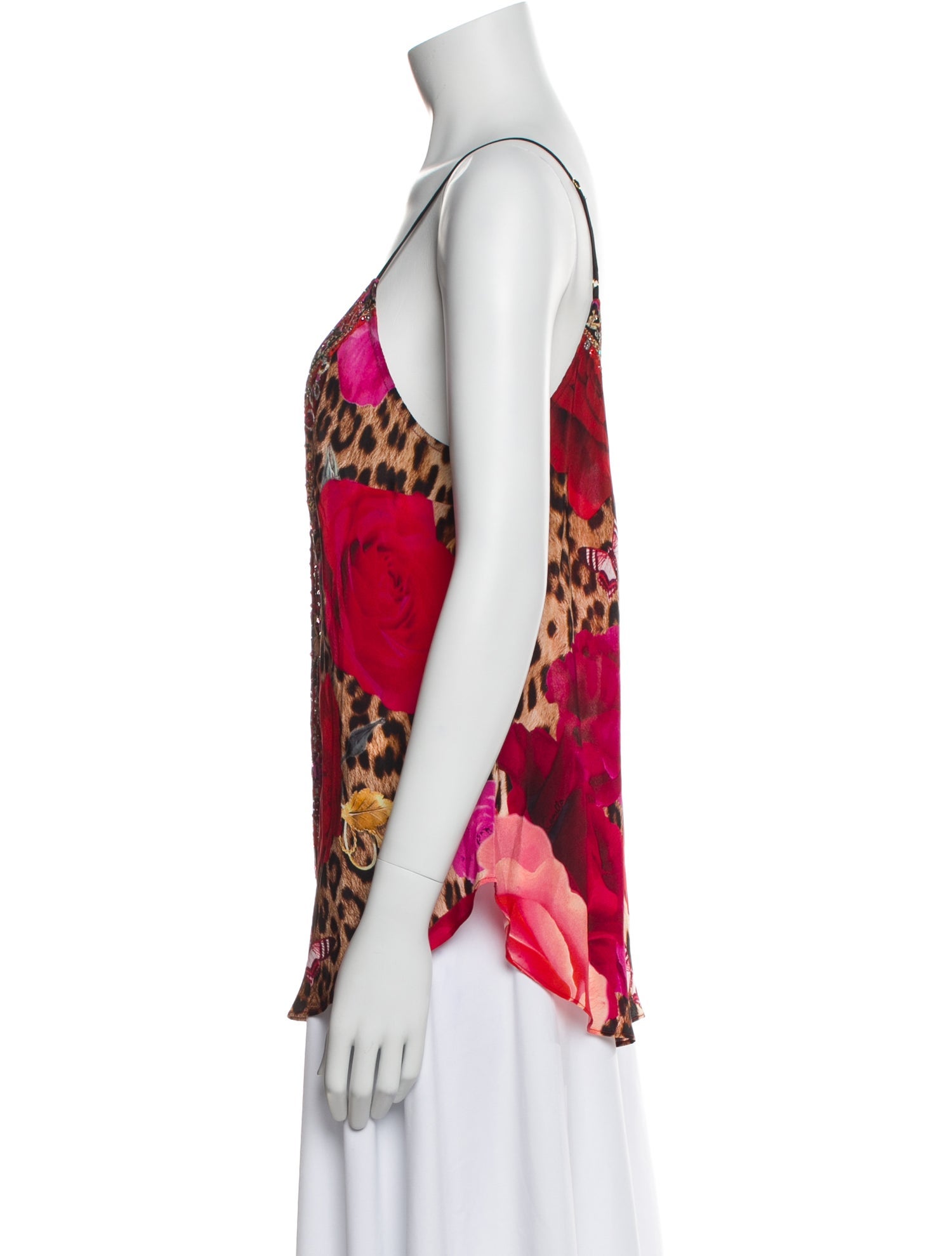 Camilla Silk Floral Print Top